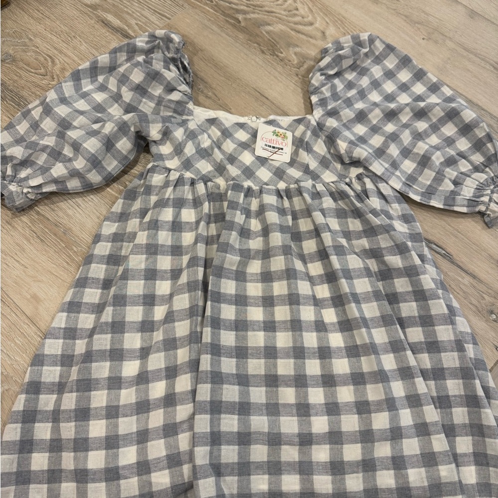 Elegant Gingham Checkered Dress
